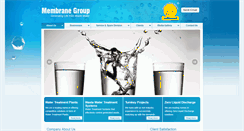 Desktop Screenshot of membranegroupindia.com