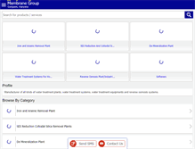 Tablet Screenshot of membranegroupindia.com